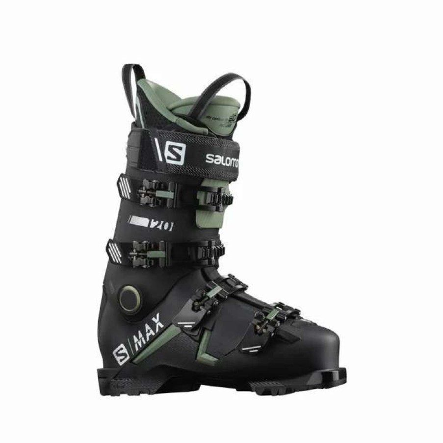 Ski Gear * | Salomon S/Max 120 Gw Ski Boots Men'S By Salomon Black / Oil Green / Silver