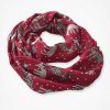 Accessories & Home * | Dashing Through The Snow Infinity Scarf Dover Red