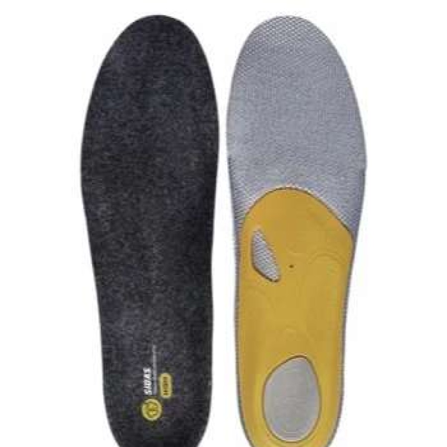 Snowboard Gear * | Sidas North America 3Feet Merino High Footbeds By Sidas North America Grey / Yellow