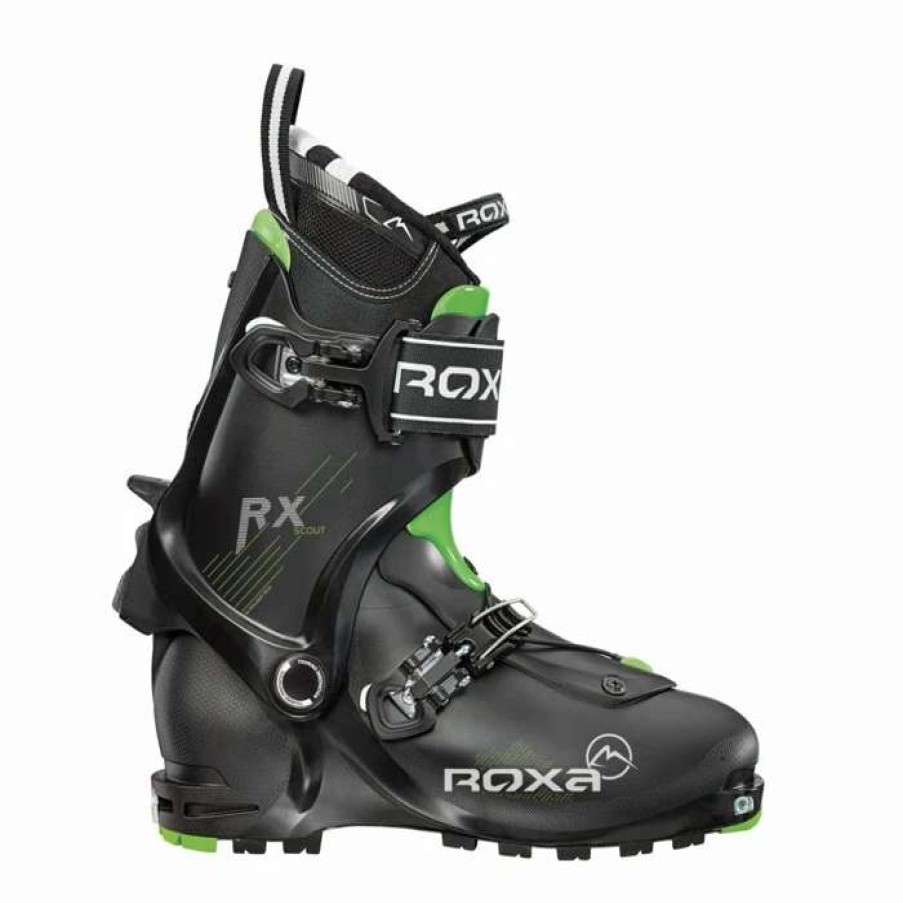 Ski Gear * | Roxa Rx Scout Ski Boots Men'S By Roxa Black / Black / Green