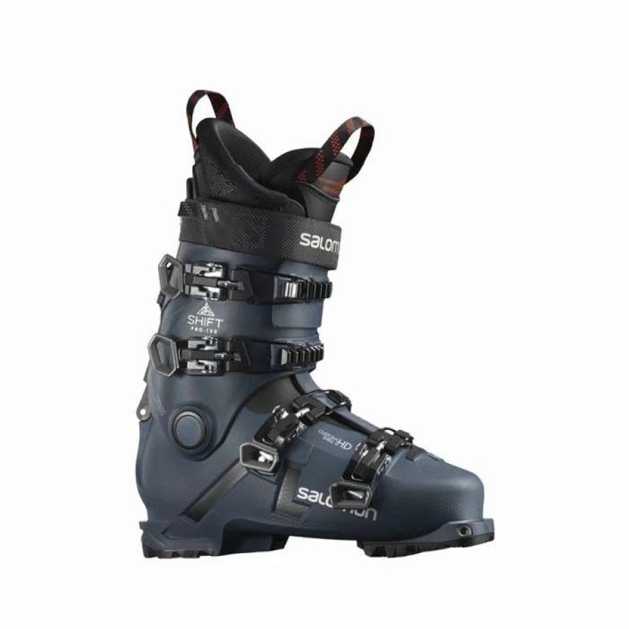 Ski Gear * | Salomon Shift Pro 100 At Ski Boots Men'S By Salomon Petrol Blue / Black / Silver