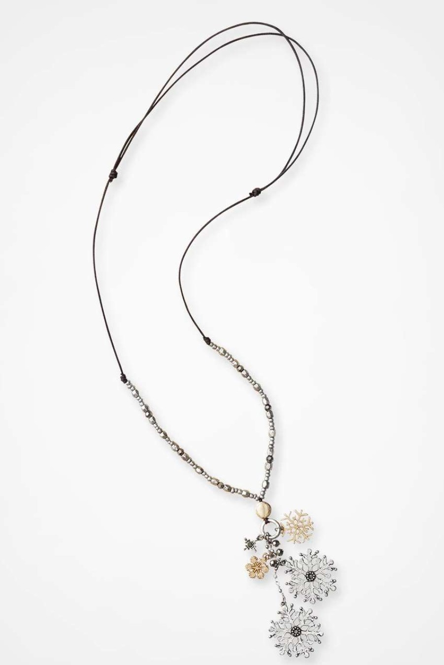 Accessories & Home * | Falling Flakes Necklace Mixed Metal