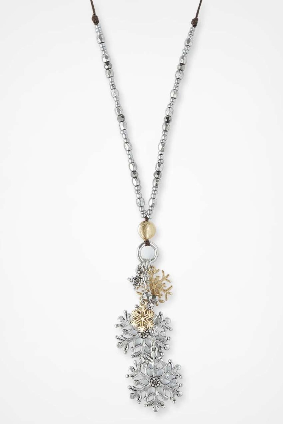 Accessories & Home * | Falling Flakes Necklace Mixed Metal