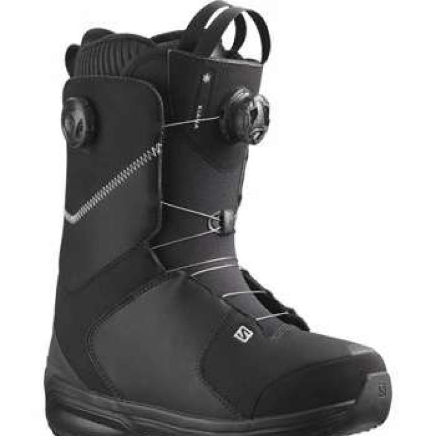 Snowboard Gear * | Salomon Kiana Dual Boa Snowboard Boots Women'S By Salomon Black / Silver