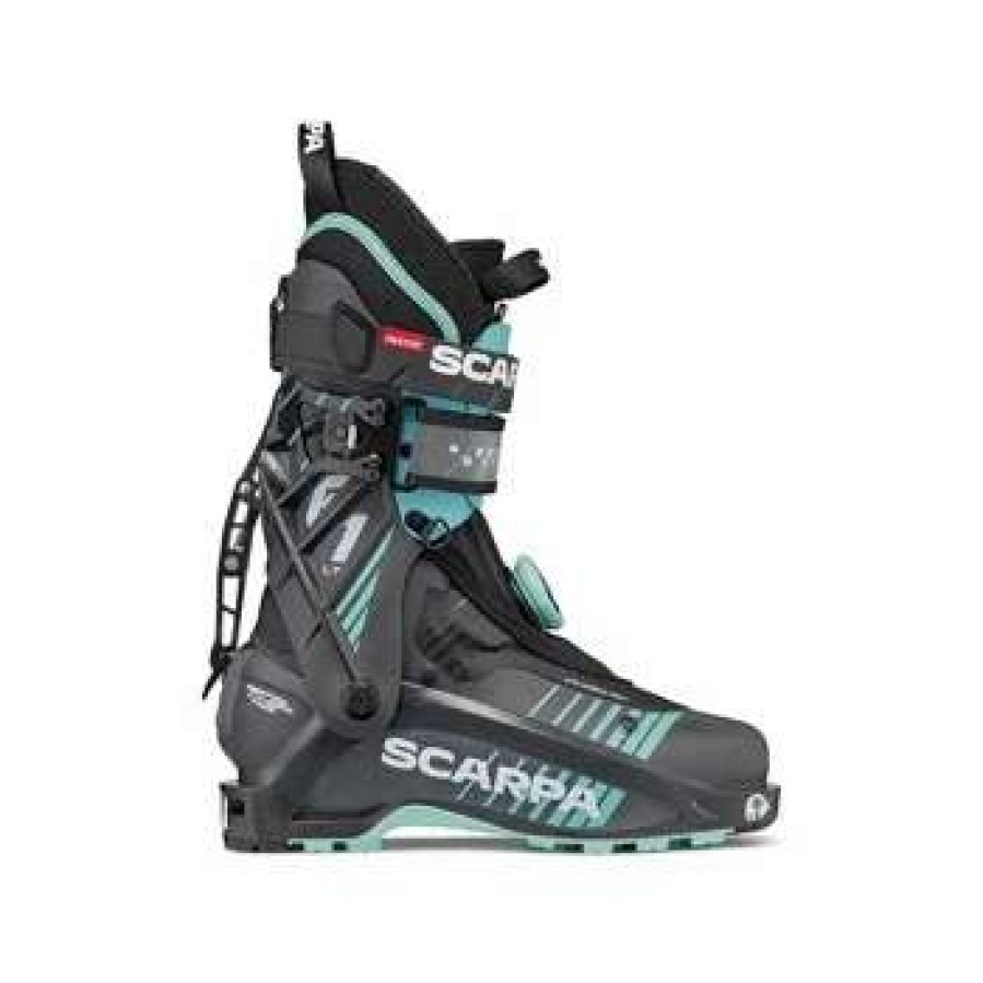 Ski Gear * | Scarpa F1 Lt Ski Boots Women'S By Scarpa Carbon / Aqua