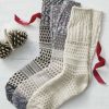 Accessories & Home * | Gallery Textured Crew Socks