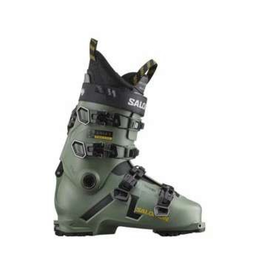 Ski Gear * | Salomon Shift Pro 100 At Ski Boots Men'S By Salomon Oil Green / Black / Solar Power