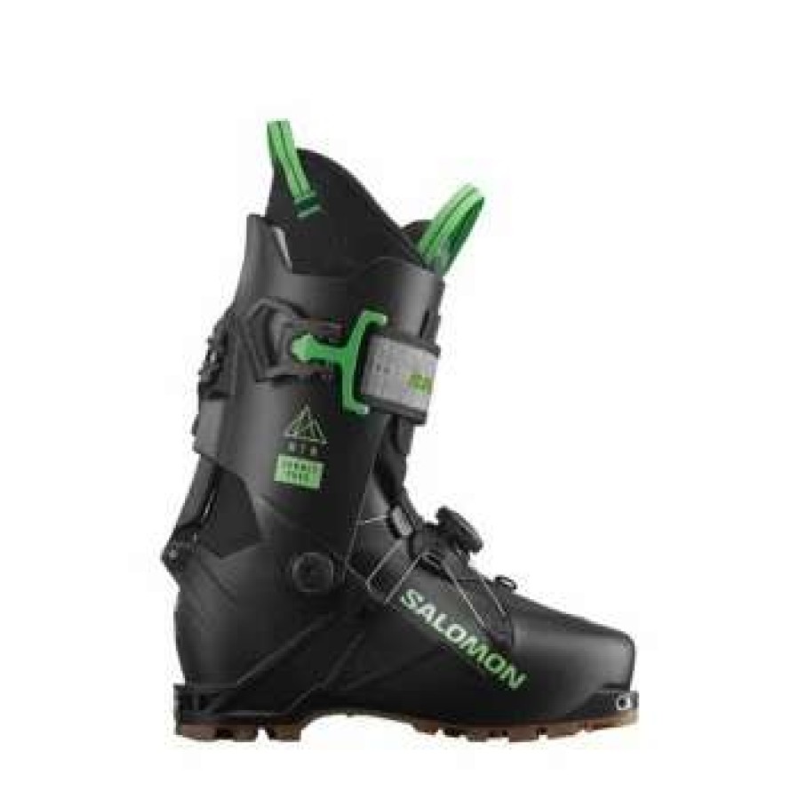 Ski Gear * | Salomon Mtn Summit Pure Ski Boots Men'S By Salomon Black / Pastel Neon Green / Rainy Day