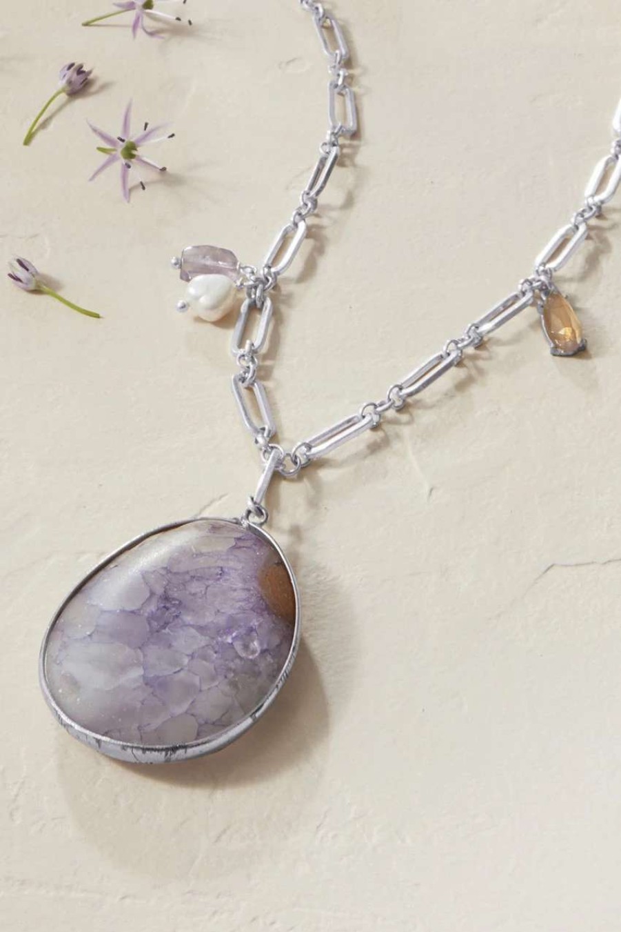 Accessories & Home * | Lilac Treasures Necklace Lilac Breeze Multi