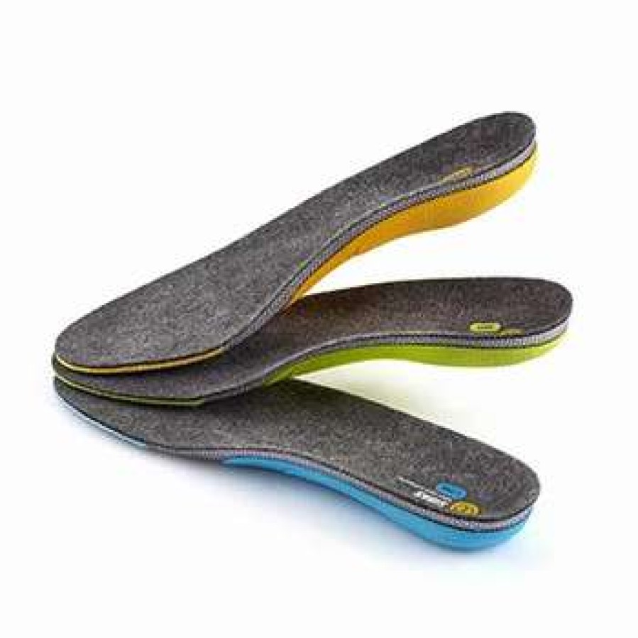 Snowboard Gear * | Sidas North America 3Feet Merino Low Footbeds By Sidas North America Grey / Blue