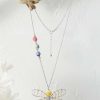 Accessories & Home * | Festive Days Dragonfly Necklace Multi