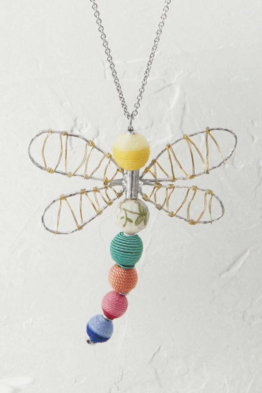 Accessories & Home * | Festive Days Dragonfly Necklace Multi