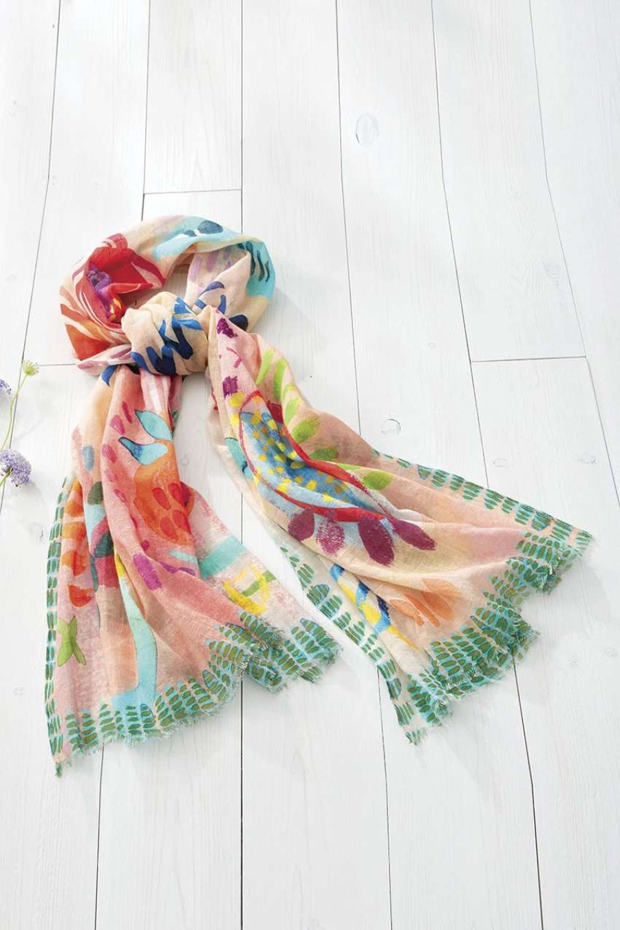 Accessories & Home * | Colors Of Joy Scarf Pink Multi