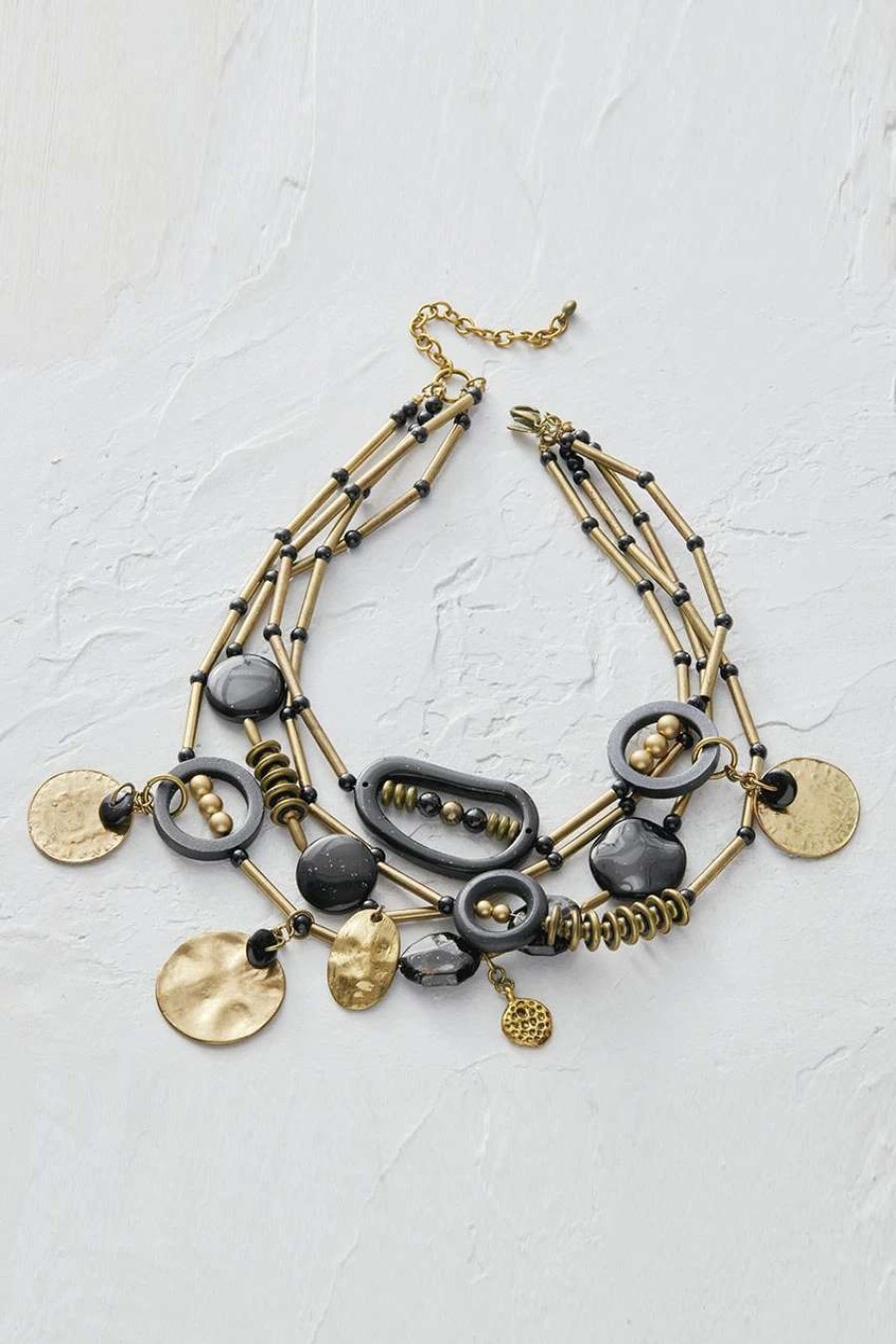 Accessories & Home * | Artful Finds Necklace Gold Multi