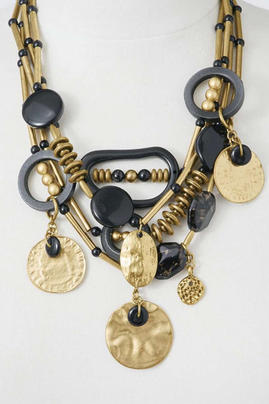 Accessories & Home * | Artful Finds Necklace Gold Multi