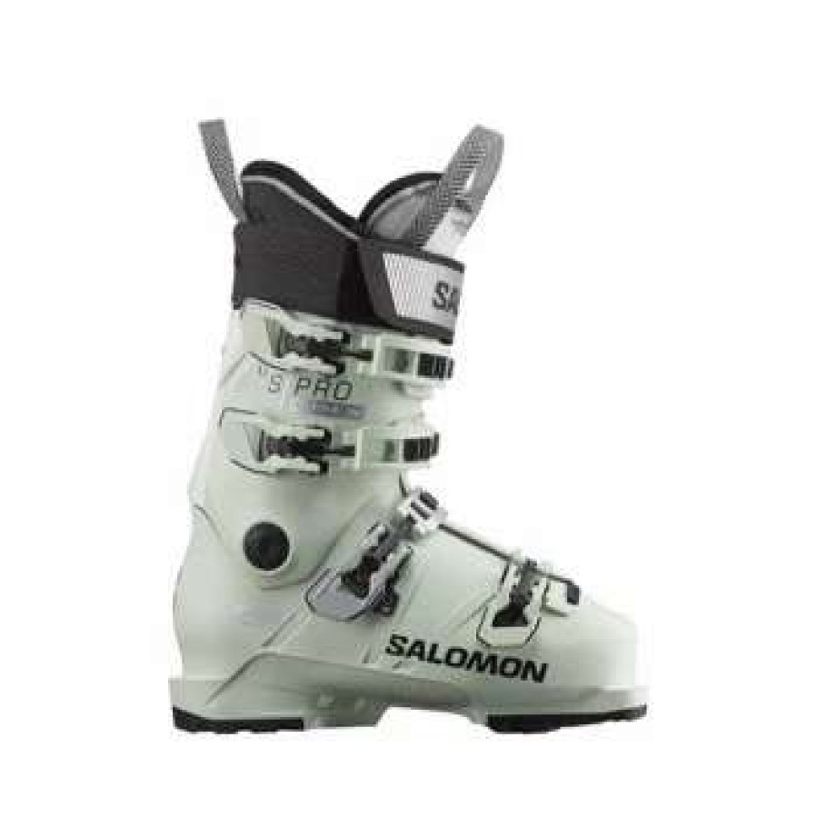 Ski Gear * | Salomon S/Pro Alpha 100 W Ski Boots Women'S By Salomon White Moss / Silver / Black