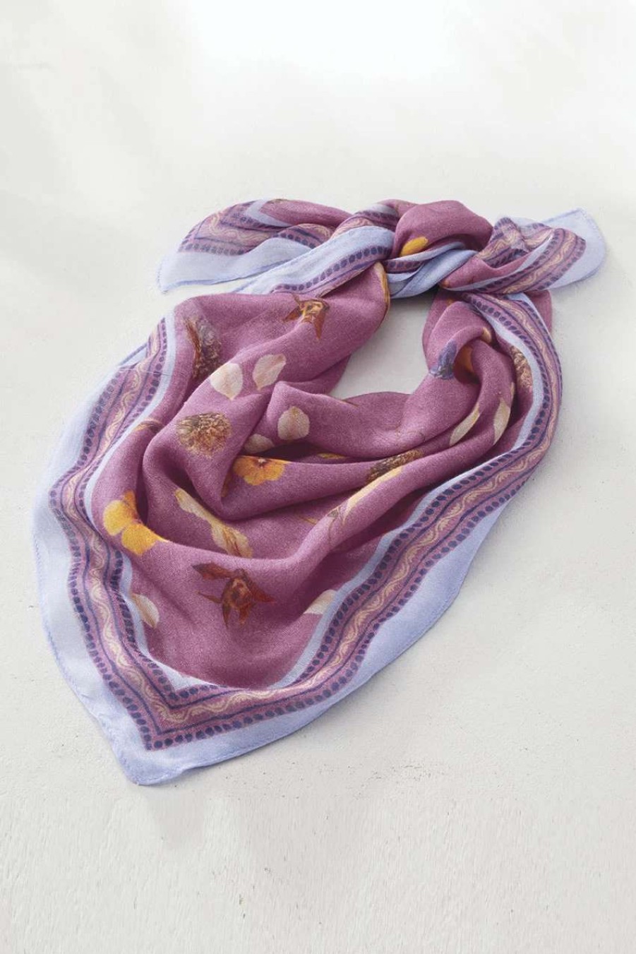 Accessories & Home * | Primrose & Petals Scarf Light Violet Fields