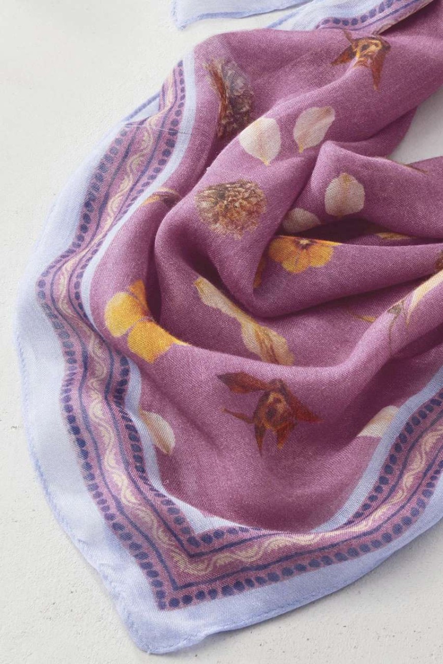 Accessories & Home * | Primrose & Petals Scarf Light Violet Fields