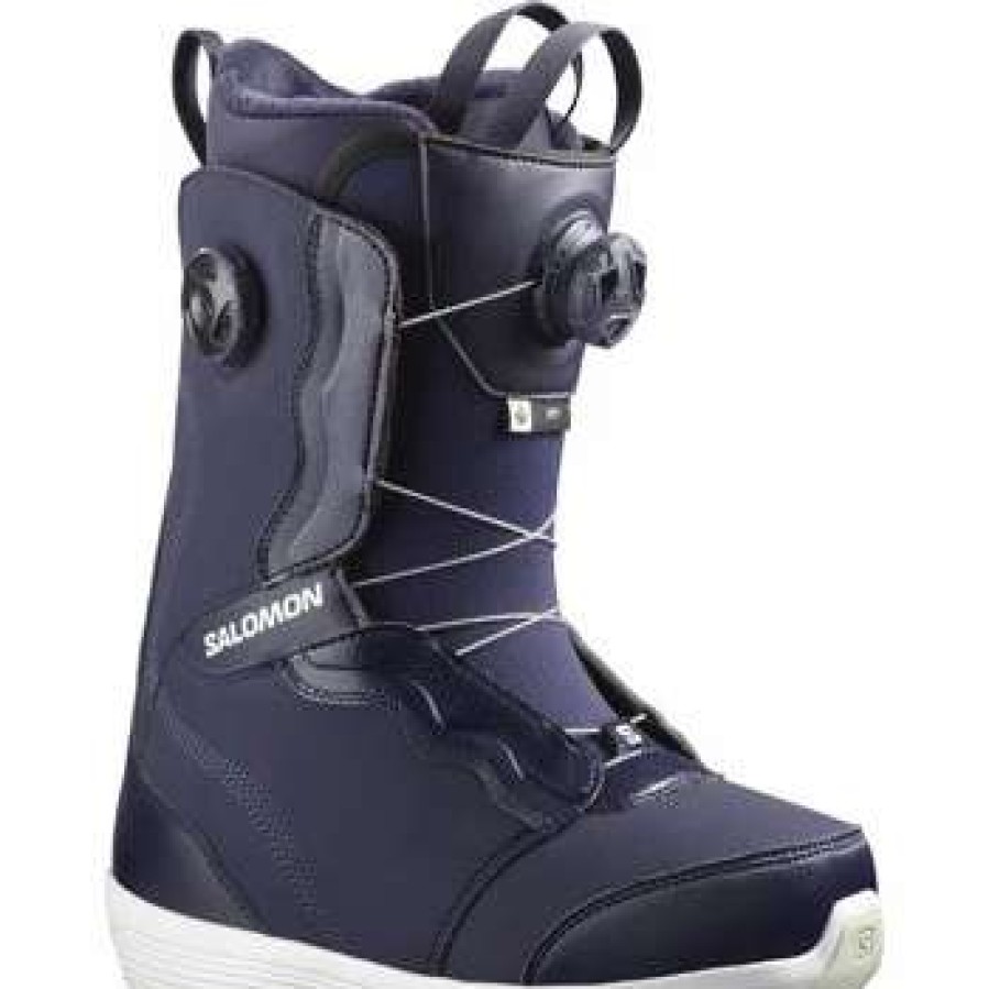 Snowboard Gear * | Salomon Ivy Boa Str8Jkt Snowboard Boots Women'S By Salomon Evening Blue