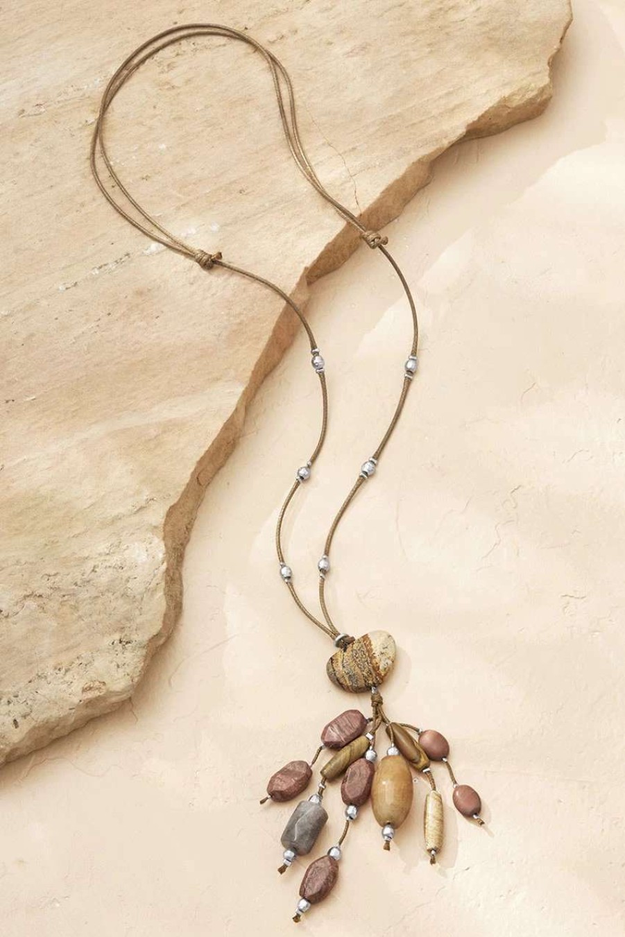 Accessories & Home * | Talache Tassel Necklace Natural Multi