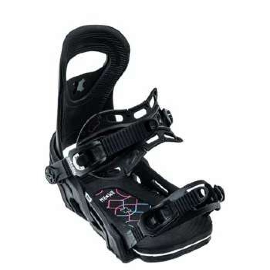 Snowboard Gear * | Bent Metal Bmx Snowboard Bindings Youth By Bent Metal Black