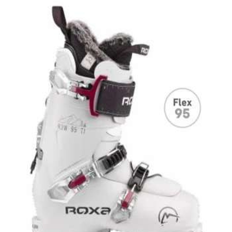 Ski Gear * | Roxa R3 W 95 Ti Ski Boots Women'S By Roxa Lt. Grey / Lt. Grey / Lt. Grey-White