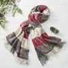 Accessories & Home * | Cabin Fever Scarf Red Multi