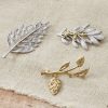 Accessories & Home * | Acacia Leaf Pin Silver