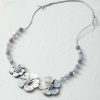 Accessories & Home * | Moon Flower Necklace Silver Multi