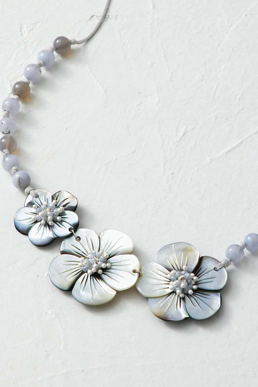 Accessories & Home * | Moon Flower Necklace Silver Multi