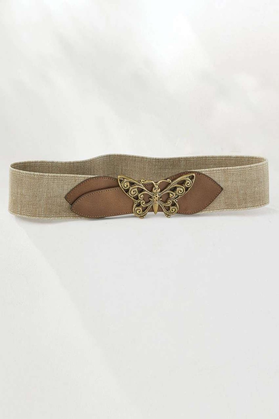 Accessories & Home * | Mariposa Stretch Belt Brown