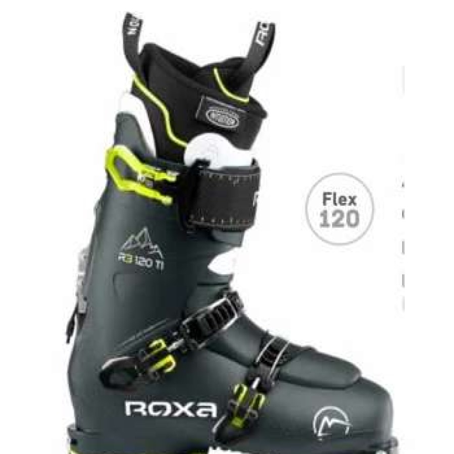 Ski Gear * | Roxa R3 120 Ti I.R. Ski Boots Men'S By Roxa Dark Green / Dark Green / Dark Green-White